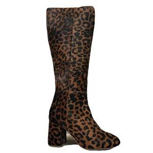 Matisse Leopard Cheetah Calf Hair Leather Boots